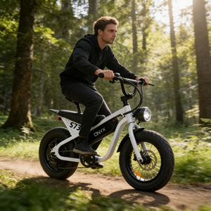 Vélo électrique tout-terrain puissant ONYX Mini Ebike Fatbike S73 avec cadre en aluminium léger et moteur sans balais longue portée - Product Image 3