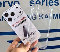 Coque de téléphone transparente en TPU pour Samsung et iPhone 17 Air 16 15 14 13 12 11 18 Pro Max – Étuis de protection transparents pour téléphones portables