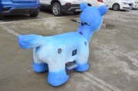 Modèle de scooter animatronique électrique personnalisé pour enfants, à monnayeur, en forme de dinosaure, pour parcs d'attractions et centres commerciaux