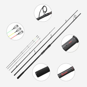 Canne à pêche Stealth Feeder 3,3 m 120 g en fibre de carbone avec guides anti-emmêlement et pointe haute puissance pour la pêche à la carpe et <span class=keywords><strong>au</strong></span> barbel en rivière. - Product Image 6