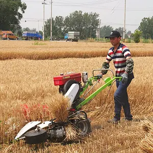 Wheat Cutting Tying Machine in Philippines Mini Rice Reaper Binder Hand Held Mini Wheat and Rice Harvesting Machine Bera Engine