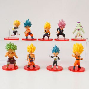 9PCS Prix Jouets Goku Vegeta Battel Ver. DRAGON <span class=keywords><strong>BAII</strong></span> Statues Figura PVC Anime Figure pour Catcher Egg Box Gashapon Game Machine - Product Image 6