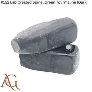Espinela Cultivada en Laboratorio # 152 Esferas de Turmalina Verde (Oscura) de Espinela Creada en Laboratorio, Sintética, Simulada por Fusión de Llama - Product Image 5