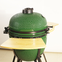 Barbecue au charbon de bois en céramique professionnel Green EGG KAMADO 23,5 pouces XXL, grand modèle, pour extérieur, cuisine, fumoir en céramique Kamado