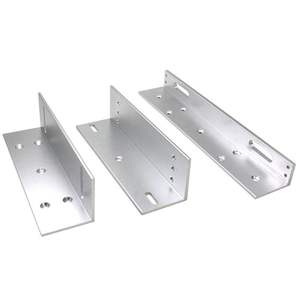 280kg Electromagnetic <b>Lock</b> LZ Bracket, Aluminum Alloy L & Z Type Mounting Bracket - Product Image 5