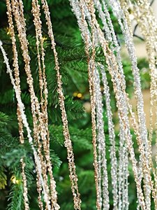 StarFlare 90cm Luxe Chaud Écologique Non Toxique Décorations <span class=keywords><strong>de</strong></span> Noël en sequins adhésifs, pompons et épis <span class=keywords><strong>de</strong></span> <span class=keywords><strong>blé</strong></span> - Product Image 2