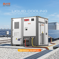 Sistema de Almacenamiento de Energía con Batería LifePO4 Refrigerada por Líquido Todo en Uno, Contenedor BESS de 100kW 215kWh 300kW 699kWh para Planta de Energía Solar