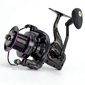 <span class=keywords><strong>Moulinet</strong></span> de pêche en métal avec roulement en acier inoxydable, transmission fluide, lancer longue distance, pour droitier, pêche en mer - Product Image 4