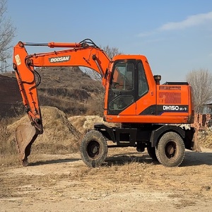 รถขุดขนาดเล็ก Doosan DH150W มือสอง พร้อมมอเตอร์ปั๊มแรงบิดสูง 210 นิวตันเมตร รับประกัน 1 ปี เกียร์บ็อกซ์ PLC ผลิตในญี่ปุ่น - Product Image 2
