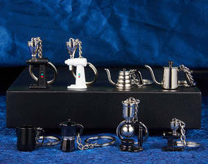 High Quality Custom Logo Wholesale 3d Zinc Alloy <b>Keychain</b> <b>Personalized</b> Promotional Gift Engraving Coffee Mini Metal Key Chain - Product Image 6