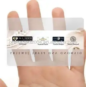 Custom Printing Blank Card Standard Clear Transparent NFC Card ICODE SLIX / ICODE SLIX-L RFID Hotel Key Card