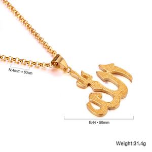 Collar con Colgante de Pirámide Egipcia Chapado en Oro, Joyería Unisex de Moda - Product Image 4