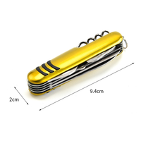 Outil multifonction de poche en acier inoxydable 11 en 1 pour la pêche, la survie, la randonnée, le camping en plein air, couteau, tournevis, lame de scie, lime à ongles