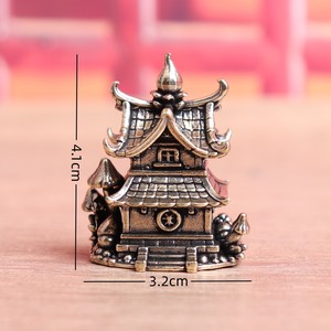 Figuras Decorativas para el Hogar, Adornos de Castillo, Adornos Arquitectónicos de Latón, Casitas Tridimensionales de Estilo Antiguo - Product Image 2