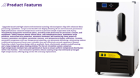 150L Lab Biochemistry Incubator High Precision Temperature Control LCD Display IP55 Protection Timer Function for Microbial