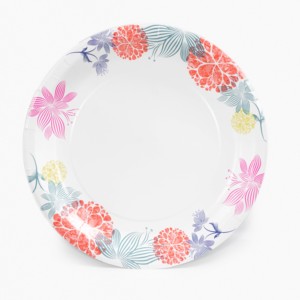 Assiettes jetables rondes écologiques tendance de 4 à 15 pouces, vaisselle en papier - Product Image 2