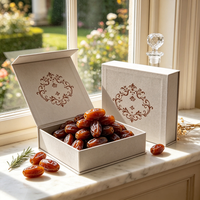 Boîte à dattes de luxe, emballage cadeau en matériau recyclable et durable pour les chocolats et les bonbons de qualité supérieure pour l'Aïd Moubarak