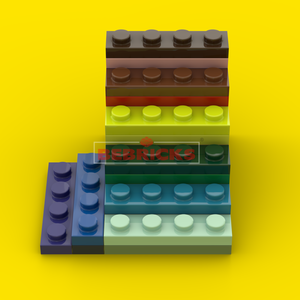 ตัวต่อ BEBRICKS ชุดที่ 3710 แผ่น 1x4 ของเล่นตัวต่อสร้างสรรค์ DIY สีสันสดใส MOC ชุดตัวต่อสำหรับเด็ก - Product Image 5