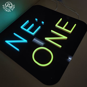 <span class=keywords><strong>Letrero</strong></span> Luminoso de Neón Líquido Personalizado 'NE:ONE' con Iluminación Multicolor Vibrante - Product Image 4