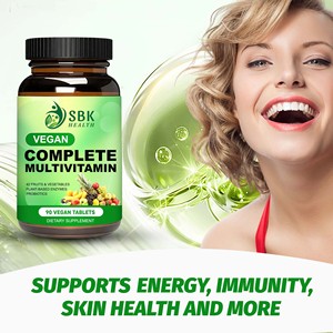 Custom Complete Multivitamin Tablets with Biotin Minerals Immune Support Bone Health Vegan Antioxidant <b>Supplement</b> Tablets - Product Image 5
