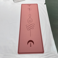 Tapis de yoga en caoutchouc naturel écologique non toxique, tapis de yoga de studio esthétique au toucher doux, gravé au laser, vente en gros
