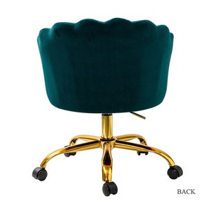 Chaise de salon et de bureau pivotante en velours, <span class=keywords><strong>fauteuil</strong></span> de bureau moderne et de loisirs - Product Image 5