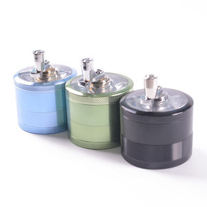 Moulin à main manuel en acier inoxydable, 38mm, 55mm, 63mm, métal, titane, noir, broyeur manuel pour herbe - Product Image 5