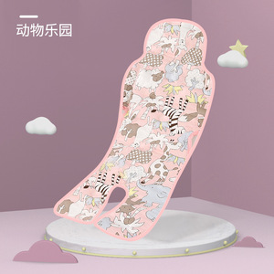 Coussin de refroidissement pour voiture Poussette d'été Tapis de refroidissement pour bébé Coussin pour poussette Chaise de salle à manger nouveau-né Rose - Product Image 2
