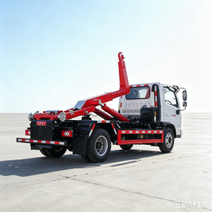 รถบรรทุกเก็บขยะแบบตะขอเกี่ยว Foton Xiaoyun S 4x2 ขนาด 8 ตัน พร้อมแขนไฮดรอลิกแบบ Roll-off สำหรับขาย - Product Image 6