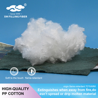 Fibre de polyester HCS ignifuge vierge 7D*64mm BS5852 pour le rembourrage de canapés et de matelas