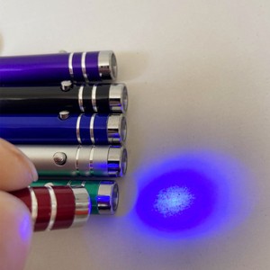 Mini Móc Chìa Khóa UV Led đèn pin Torch ánh sáng đèn pin ánh sáng màu đen ánh sáng vòng chìa khóa ánh sáng TORCH - Product Image 3