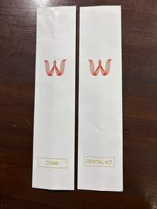 ชุดอุปกรณ์ทำความสะอาดฟันขนาดเล็กแบบใช้แล้วทิ้ง ผลิตจากกระดาษคราฟท์ ย่อยสลายได้ ระบายอากาศได้ดี พิมพ์สีเดียว ปิดผนึกด้วยความร้อน เหมาะสำหรับโรงแรม - Product Image 2