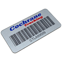 Étiquettes d'identification métalliques gravées au laser, plaques personnalisées en acier inoxydable, étiquettes en aluminium avec code QR pour l'identification des outils et des machines