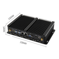 Mini PC Industrial sin Ventilador con Intel Core i78550U de 8.ª Generación, DDR4, LAN Dual y 6 Puertos Seriales para Control de Automatización
