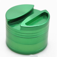 Grand moulin à herbes en aluminium à 4 couches de 75 mm, moulin manuel classique pour herbes sèches, accessoire pour fumeurs, moulin à épices de style classique