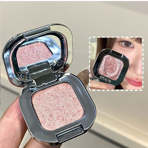 Paleta de sombras de ojos individuales al por mayor con etiqueta privada, estuche metálico plateado, brillo brillante, maquillaje de ojos monocromático, <span class=keywords><strong>precio</strong></span> al por mayor - Product Image 4