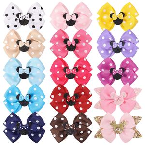 Jepit rambut pita busur Minnie Mouse manis untuk anak perempuan jepit rambut rias panjang tipis untuk anak-anak jepit rambut perempuan baru - Product Image 2