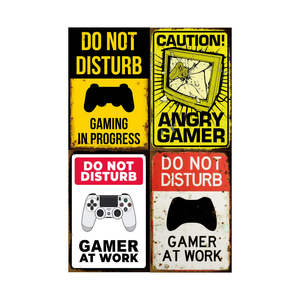 Man Cave Wall Decor Accesorios de garaje para hombres, Vintage Metal Tin Sign Garage Man Cave Wall Decor don't molest Plate sign - Product Image 3