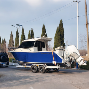 Barco de Pesca de Aluminio <span class=keywords><strong>Gospel</strong></span> de 25 pies (7.5 m) con Motor Fuera de Borda, Yate con Cabina, para Deportes y Recreación en Alta Mar, Capacidad para 8 Personas - Product Image 5