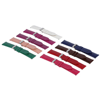 Correas de Reloj de Cuero de Alta Calidad, Clásicas, Brillantes, con Grabado de Piel de Cocodrilo, Acolchadas, Cosidas a Mano, Impermeables, con Hebilla