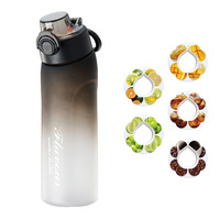 Sportfles met opdruk, 720ml Tritan, met drukknopdeksel, vaatwasserbestendig, milieuvriendelijk, geschikt voor sportschool & buitengebruik
