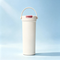 Mug isotherme portable en acier inoxydable à double paroi de 600 ml pour boissons chaudes et froides