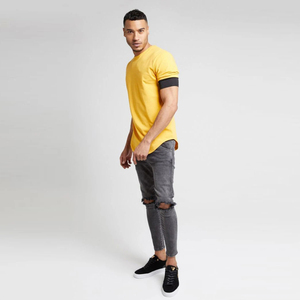 T-shirt Urbain à Manches Courtes 200 GSM 100% Coton Respirant Décontracté Été Mode Urbaine Personnalisé OEM Marque Privée Usine - Product Image 5