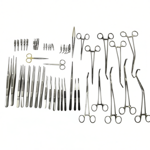 High Quality Stainless Steel Basic Vascular Surgery Set 50 PCS Reusable Surgical <b>Instruments</b> Manual ISO 13485 CE Certified A+ - Product Image 1