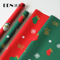 Fleur synthétique imperméable en forme de cloche de Noël, colorée, écologique, recyclable, double face, enduite de PE, faite à la main, jetable, vente en gros
