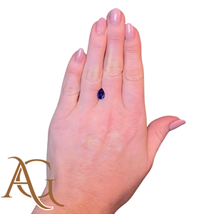 LAB GROWN Tanzanite Pears Pear shaped faceted <b>Loose</b> <b>Gemstones</b> for Jewelry 5x7mm to 10x12mm Created blue Sapphire Certified - Product Image 2