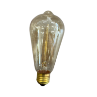 Ampoule LED à filament Edison A60 2700K Blanc Chaud AC/DC Certifiée CE pour Lustre Suspendu Culot E27/E14 Vente en Gros Entrepôt