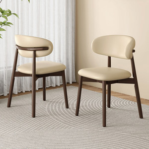 Sedia da Pranzo Senza Braccioli in Legno Massello Stile Nordico di Alta Gamma con Schienale Morbido per <span class=keywords><strong>Arredamento</strong></span> Casa <span class=keywords><strong>e</strong></span> Hotel - Product Image 4