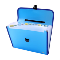 Carpeta de Archivos Expandible A4 de 13 Bolsillos, Carpeta de Acordeón Portátil con Asa, Organizador de Archivos Impermeable, Bolsa de Almacenamiento de Documentos para Estudiantes y Oficina
