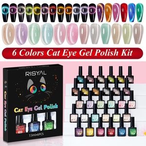 Set de Gel para Uñas Ojo de Gato de Venta Caliente, Nuevo Gel de Fototerapia Iluminador, Cuentas de Vidrio Arcoíris Guayaba, Capa Base y Superior Mate - Product Image 3
